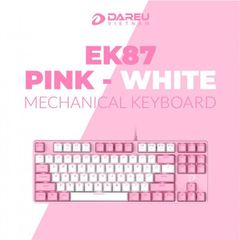 Bàn phím cơ Gaming DAREU EK87 Pink