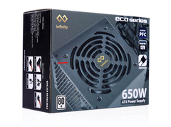 Nguồn máy tính infinity ECO 650W (80Plus/Active PFC/Single Rail)