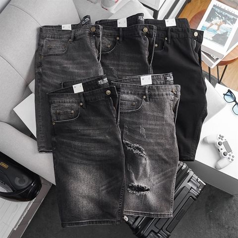 Quần Short jean đen mã 56 57 58 59 (Mẫu 2)