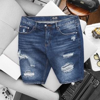 Quần Short jean xanh cotton (Mẫu 4)