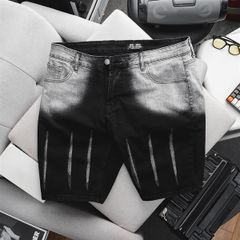Quần short jean nam form big size wash 2 màu thời trang cá tính (Mẫu 9)