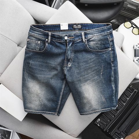 Quần short jean thời trang cỡ đại siêu co giãn 134 138 (Mẫu 7)