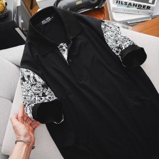 Áo polo cotton họa tiết viền tay bigsize nam (mẫu 26)