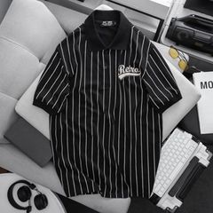 Áo thun polo bigsize nam phối sọc dọc retro (mẫu 16)