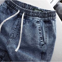 Quần Short jean xanh lưng thun (Mẫu 5)