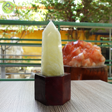 Trụ thạch anh vàng 330 gr, cao 17,5cm