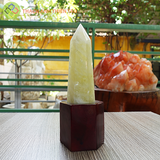 Trụ thạch anh vàng 330 gr, cao 17,5cm