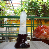 Trụ thạch anh trắng 1,76kg cao 35cm