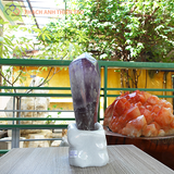 Trụ thạch anh tím nặng 3.88 kg, cao 37cm