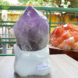 Trụ thạch anh tím nặng 3,85kg, cao 26,5cm