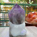 Trụ thạch anh tím nặng 3,85kg, cao 26,5cm