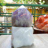 Trụ thạch anh tím nặng 3,85kg, cao 26,5cm