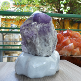 Trụ thạch anh tím nặng 7.4kg, cao 30cm