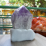 Trụ thạch anh tím nặng 7.4kg, cao 30cm