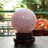 Cầu thạch anh hồng nặng 3.5kg, đường kính 13.3cm