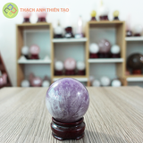 Cầu thạch anh tím nặng 0.58kg, đường kính 7.1cm