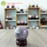 Cầu thạch anh tím nặng 0.58kg, đường kính 7.1cm