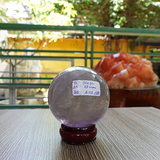 Cầu thạch anh tím nặng 0.96kg, đường kính 8.8cm