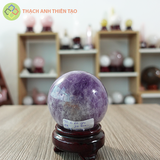 Cầu thạch anh tím nặng 0.66kg, đường kính 7.6cm