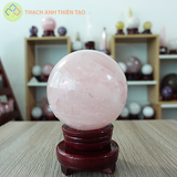 Cầu thạch anh hồng nặng 2.1kg, đường kính 110cm