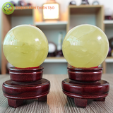 Cầu thạch anh vàng nặng 0.5kg, đường kính 7 cm