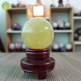 Cầu thạch anh vàng nặng 0.5kg, đường kính 7 cm