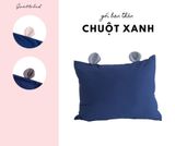  Vỏ gối tai chuột Premium Cotton xanh dương 