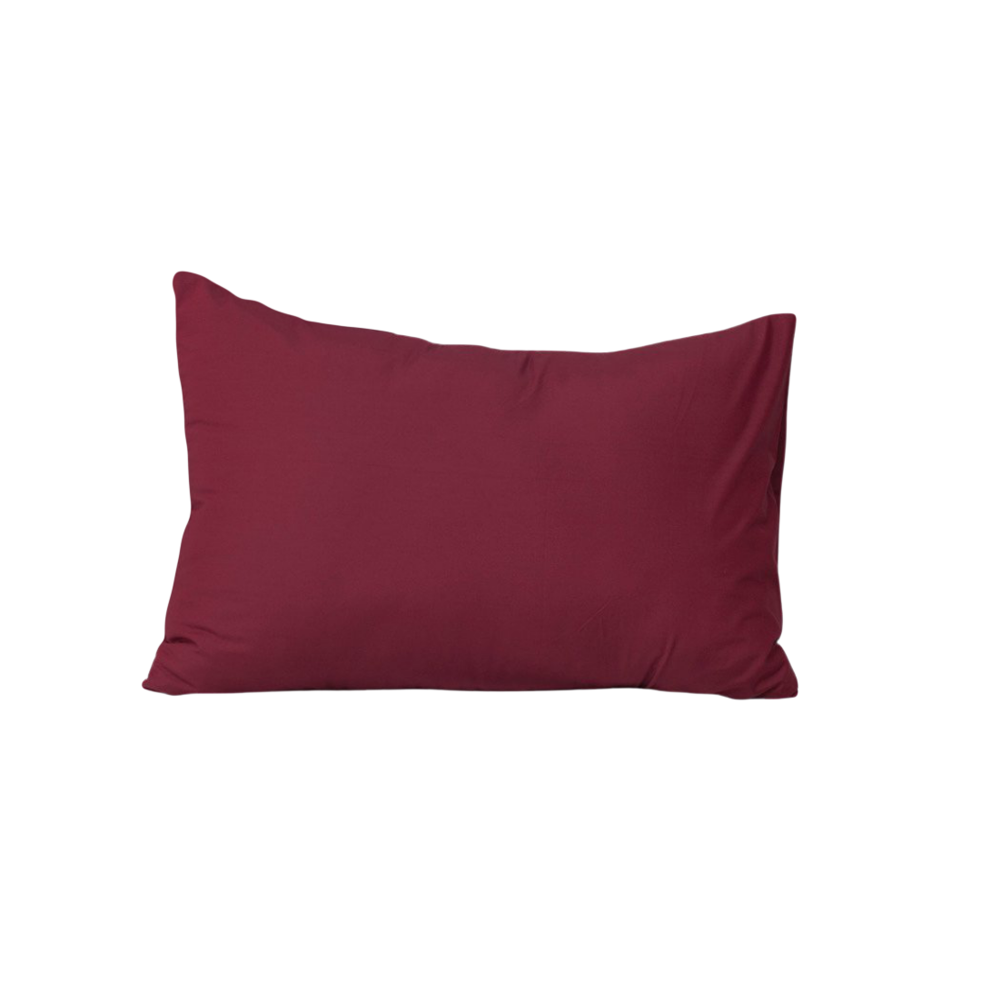  Vỏ gối nằm lẻ Premium Cotton đỏ bordeaux 