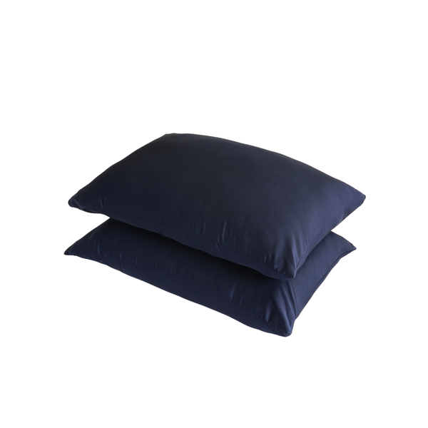  Cặp vỏ gối nằm Lụa Satin xanh navy 