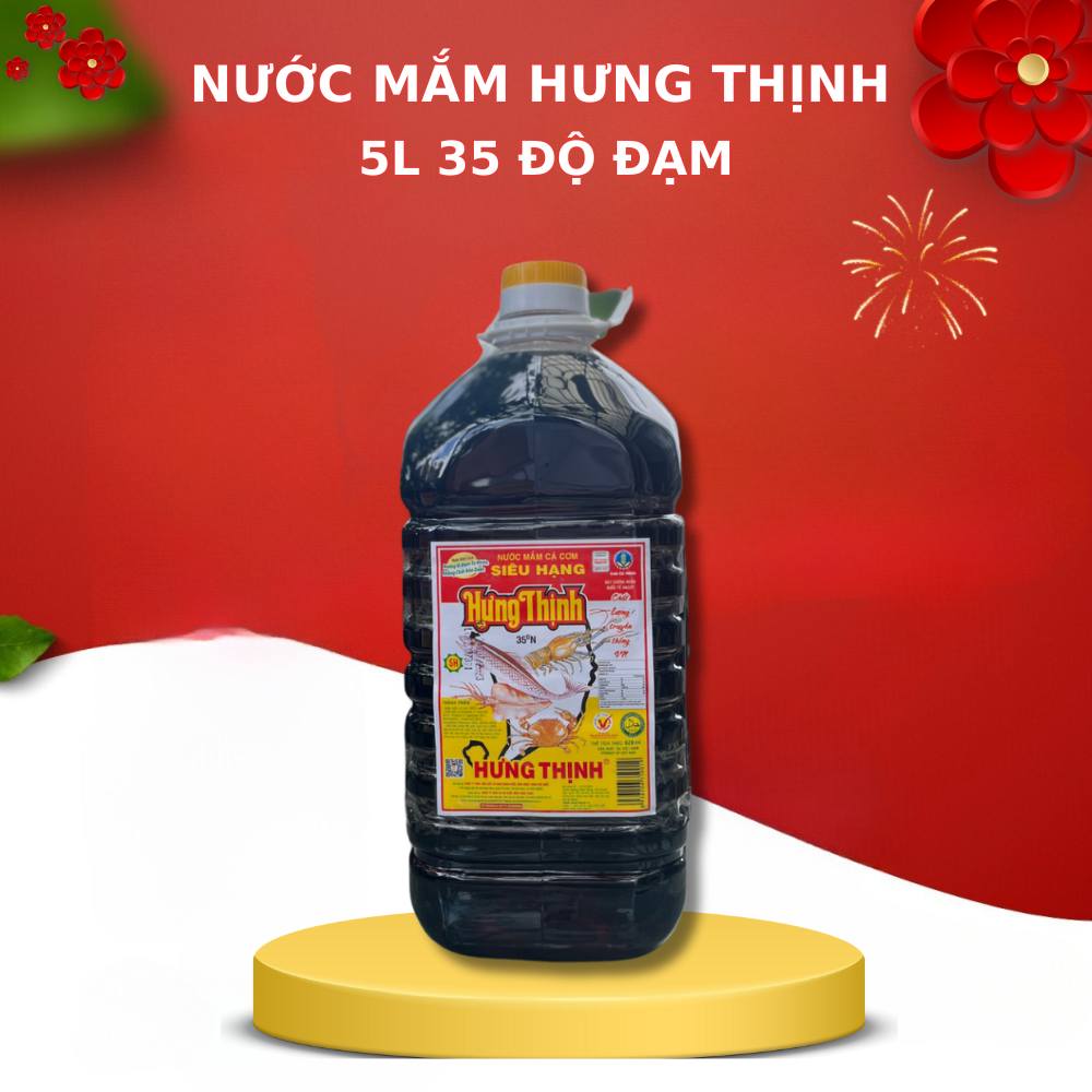 Nước Mắm 5L - 35 độ dùng Chế Biến Món Ăn Rất Ngon