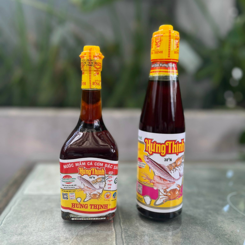 Chai Nước Mắm Cá Cơm Hưng Thịnh - 40 độ Đạm - 220ML