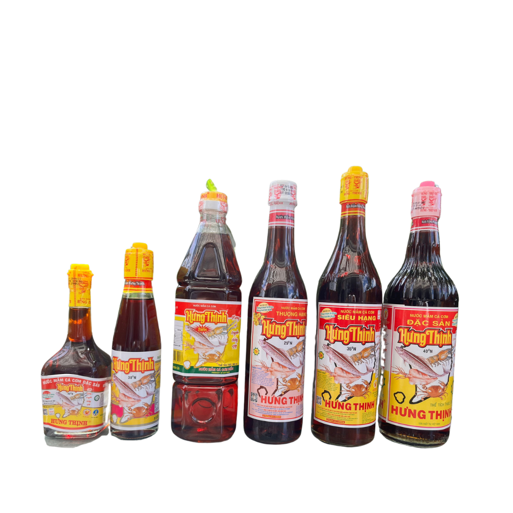 Chai Nước Mắm Cá Cơm Hưng Thịnh - 40 độ Đạm - 220ML