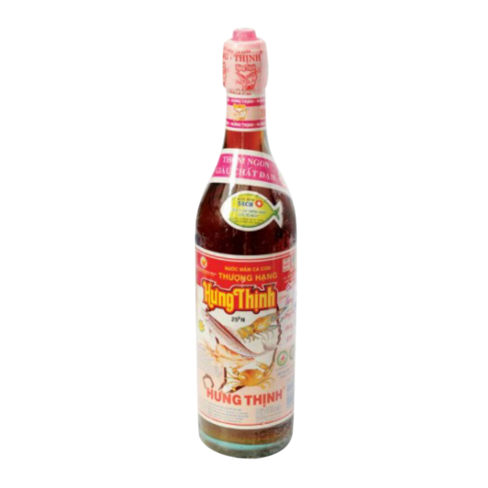 Nước Mắm Trắng Hưng Thịnh - 25 độ Đạm - 620Ml ( 1 thùng 12 chai )