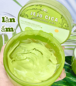 Gel dưỡng da rau má Prettyskin Jeju cica sothing gel 300ml