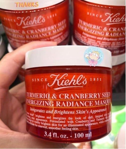 Mặt nạ nghệ Kiehl's Cranberry Turmeric Energizing Masque 100ml