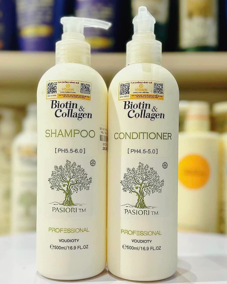 Gội xả Biotin trắng 500ml
