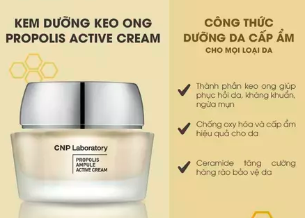 Kem Dưỡng Keo Ong CNP Laboratory Ampule Active Shot Cream (Hũ) 50ml
