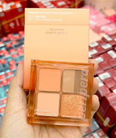 Bảng Mắt Peripera Ink Pocket shadow palette 01 Fancy Spring Sunshine