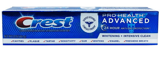 Kem Đánh Răng Crest Pro Health Advanced Whitening + Intensive Clean 164g