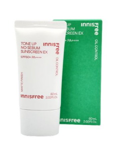Kem Chống Nắng Innisfree Oil Control Toner Up No Sebum Sunscreen EX 60ml