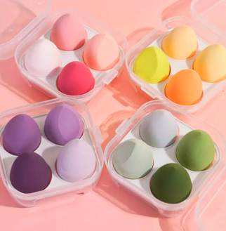 Set 4 Bông Mút Trang Điểm Kèm Hộp