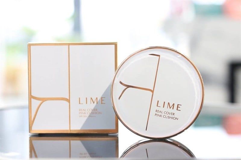 Phấn Nước Lime Real Cover Pink Cushion tone 20 (Trắng) 20g