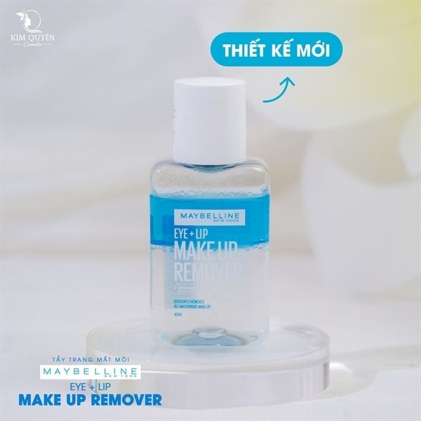 Tẩy trang mắt môi Maybeline Eye + Lip Makeup Remover 40ml