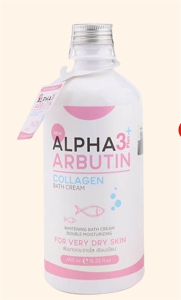 Sữa Tắm Trắng Da Alpha Arbutin 3 Plus Collagen Bath Cream Làm Trắng Da 350ml