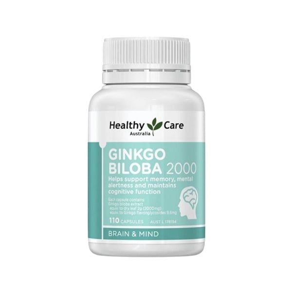 Thuốc Bổ Não Ginkgo Biloba Healthy Care 110 Viên