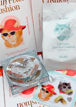Phấn Nước Clio Kill Cover Skin Fixer Cushion 21N Linen 15g*2