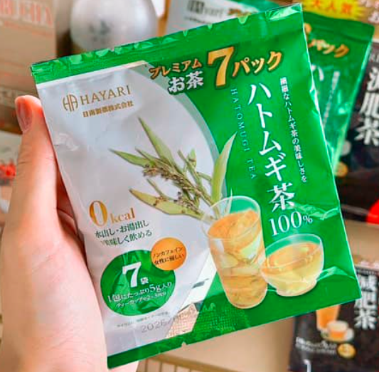 Trà Trắng Da Hayari Hatomugi Tea 7 Gói * 5g