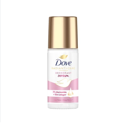 Lăn Khử Mùi Dove 3% Niacinamide & 10x Collagen 45ml(màu hồng)