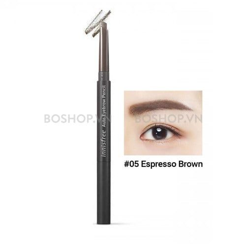 Chì Kẻ Mày Innisfree Auto Eyebrow Pencil (nâu đen) #05