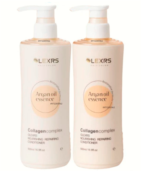 Cặp Gội Xả Olexrs Argan Oil Essence Anti Loss Restorative (Cam) 2*500ml